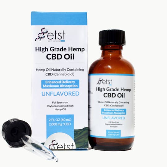 Earth Science Tech - Unflavored High Grade Hemp CBD, 2000mg - 1