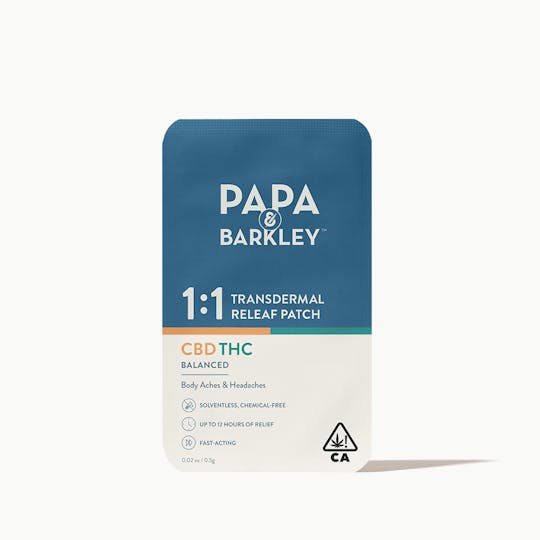 Papa & Barkley - Releaf Patch 1:1 CBD:THC 30mg - 1