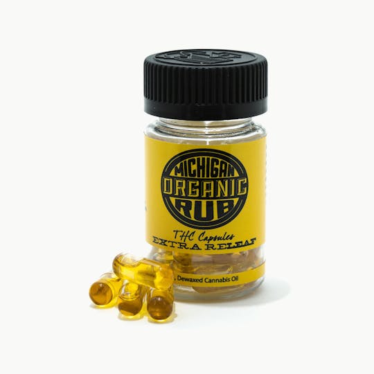 Michigan Organic Rub - THC Capsules Extra Releaf - 1