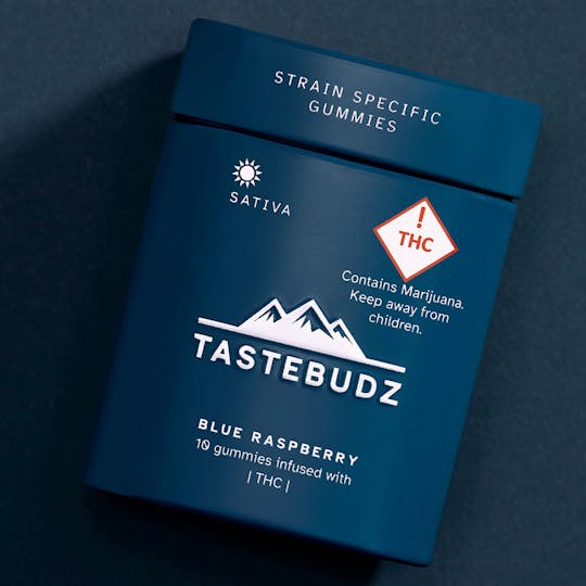 TasteBudz - Blue Raspberry Sativa Rosin Gummies | THC | 100mg - 1