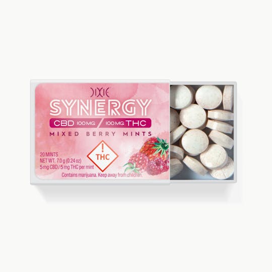 Dixie Brands - SYNERGY 1:1 Mixed Berry Mints - 1