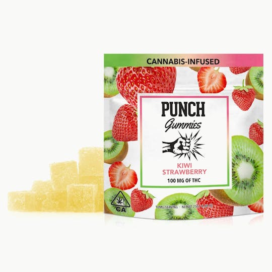 Punch Edibles & Extracts - Kiwi Strawberry Gummies 100mg - 1