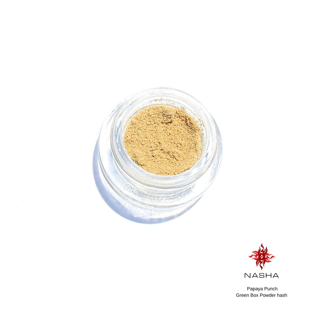 NASHA - Papaya Punch Green Powder Hash (by Mattole Valley Sungrown) - 1