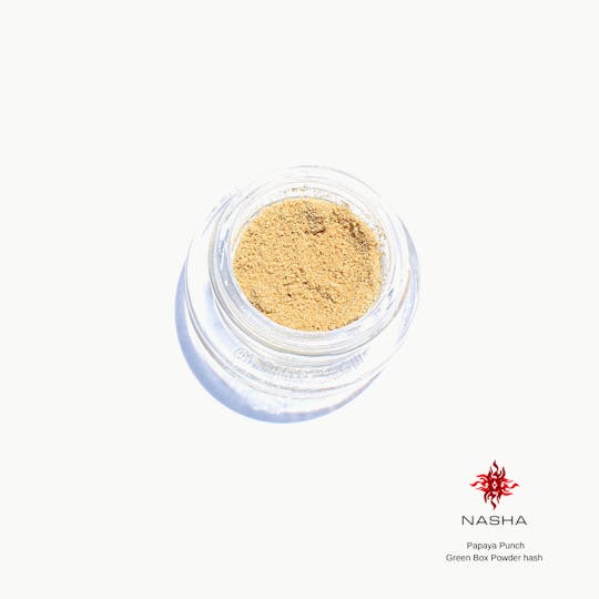NASHA - Papaya Punch Green Powder Hash (by Mattole Valley Sungrown) - 1