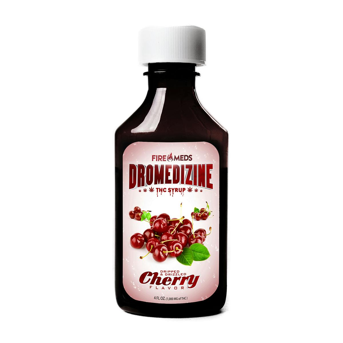 Fire Meds - Dromedizine - Cherry THC Syrup 1000mg - 1