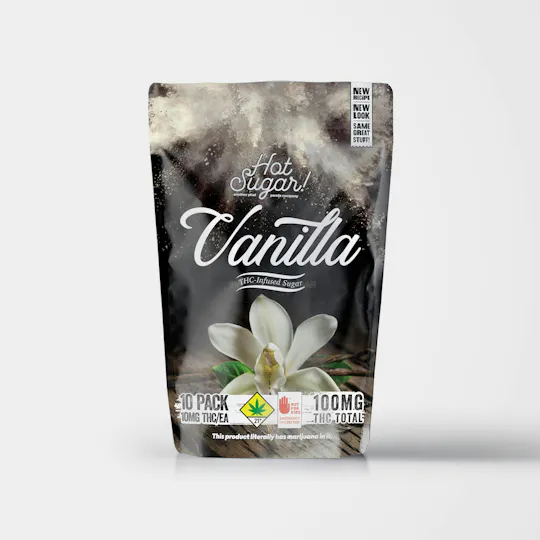 Hot Sugar! - Hot Sugar! | THC Infused Sugar | Vanilla Cooking | 100mg | 10ct | 10mg/ea. - 1