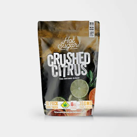 Hot Sugar! - Hot Sugar! | Infused Sugar | Crushed Citrus Cooking | 100mg | 10ct| 10mg/ea - 1