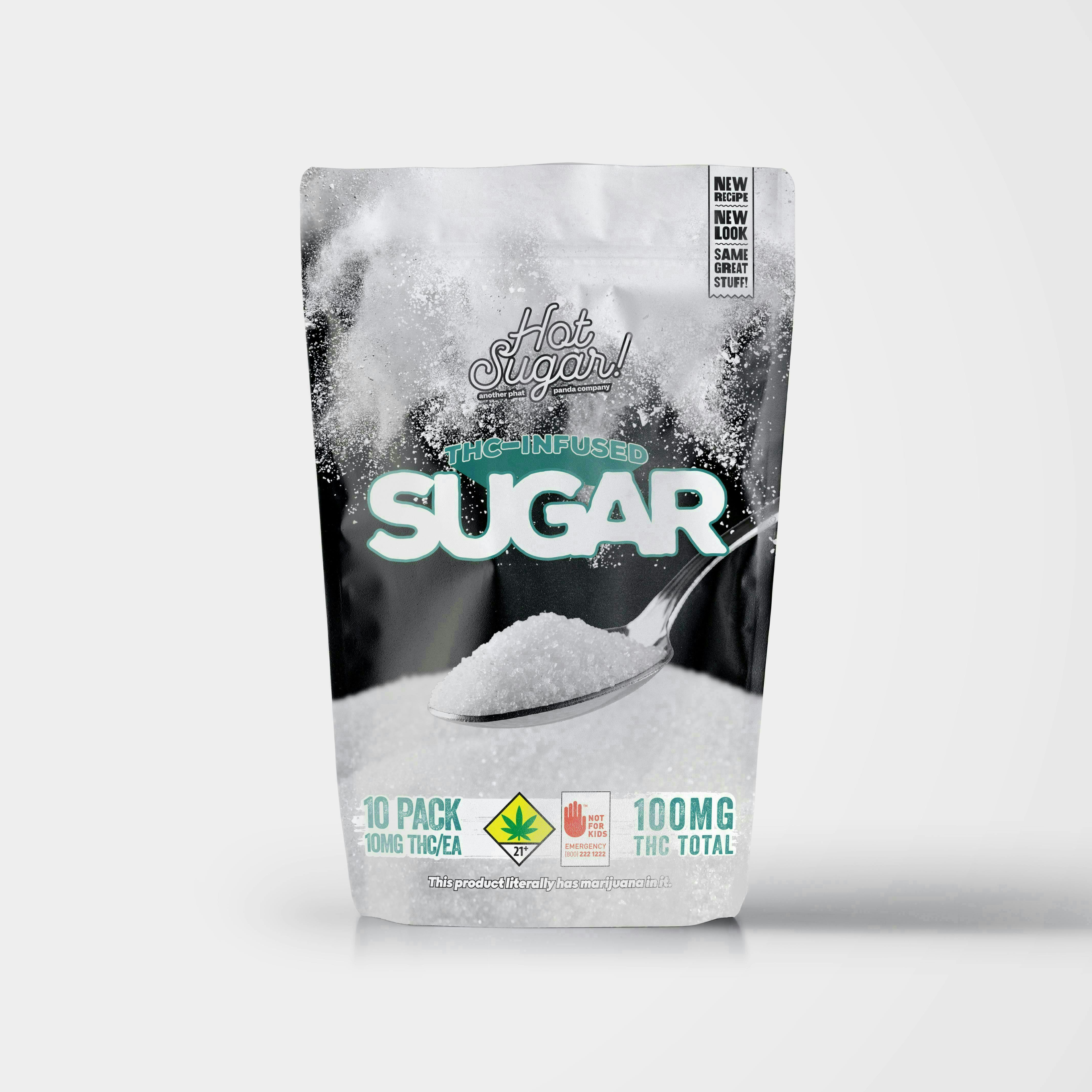 Hot Sugar! - Infused Sugar | Plain Cooking | 100mg | 10ct | 10mg/ea - 1
