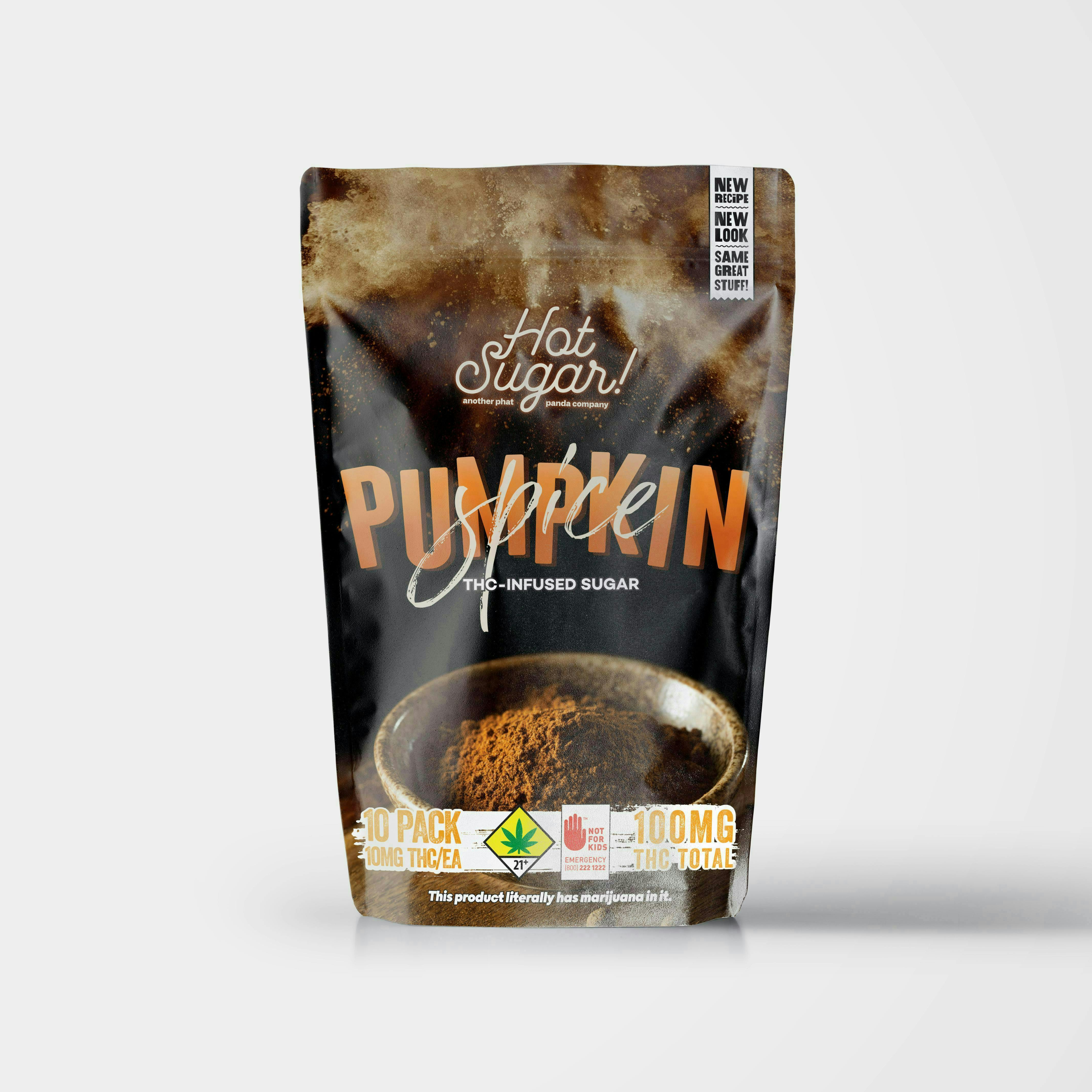 Hot Sugar! - THC Infused Sugar | Pumpkin Spice Cooking | 100mg | 10ct | 10mg/ea. - 1