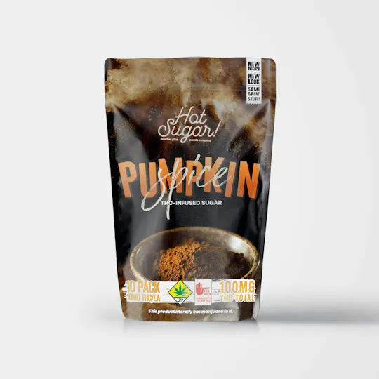 Hot Sugar! - THC Infused Sugar | Pumpkin Spice Cooking | 100mg | 10ct | 10mg/ea. - 1
