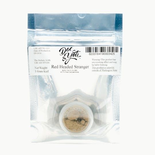 Doc & Yeti Urban Farms - Red Headed Stranger Kief - 1