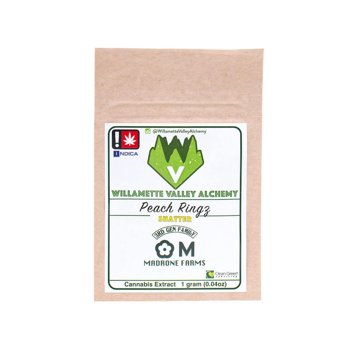 Willamette Valley Alchemy LLC - Peach Ringz Shatter - 1