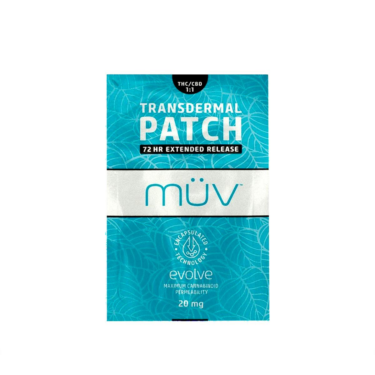 MÜV Cannabis Infused Products - MÜV Transdermal Patch - 1:1 - 1