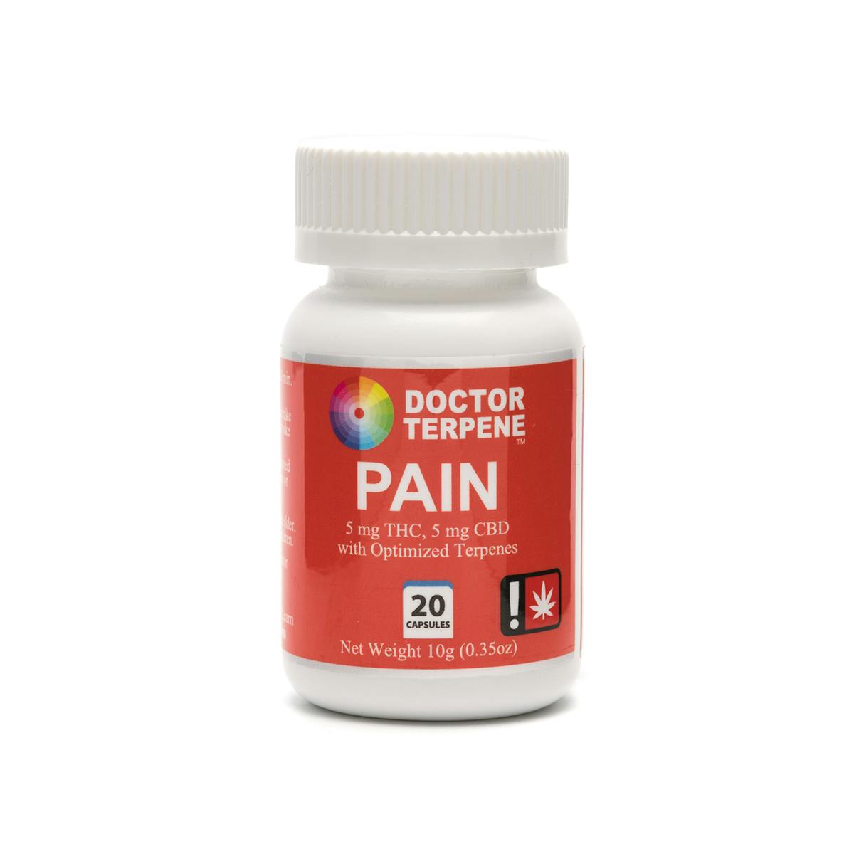 Doctor Terpene - PAIN Capsules 5mg THC/5mg CBD - 1