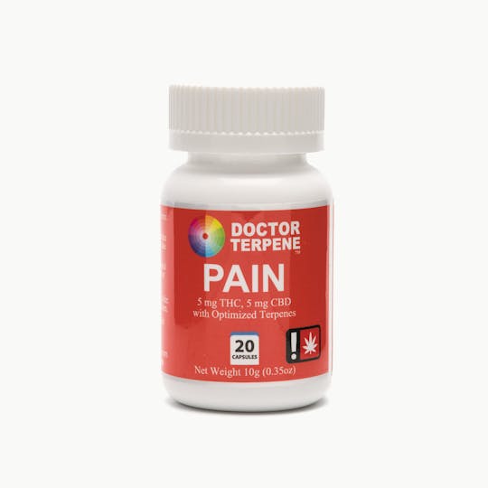 Doctor Terpene - PAIN Capsules 5mg THC/5mg CBD - 1
