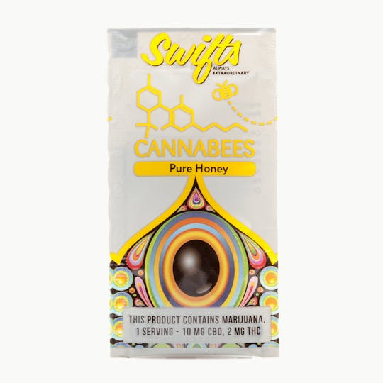 Swifts Edibles - Cannabees Pure Honey 10mg CBD 2mg THC - 1