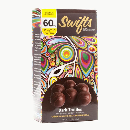 Swifts Edibles - Dark Truffles 60mg - Sativa - 1