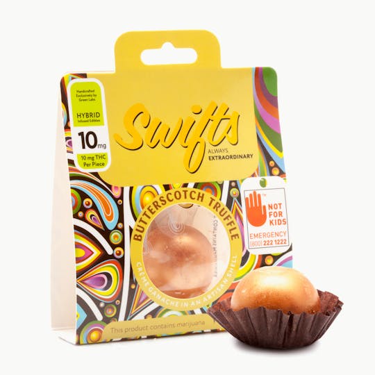 Swifts Edibles - Butterscotch Truffles 10mg - Hybrid - 1