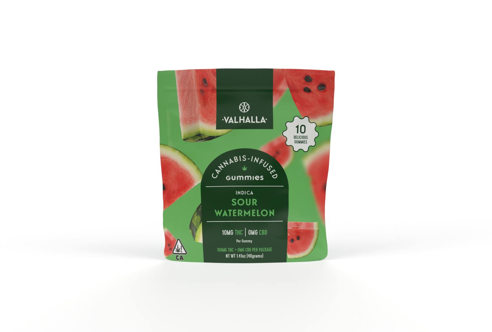 Valhalla Confections - Indica Sour Watermelon - 1