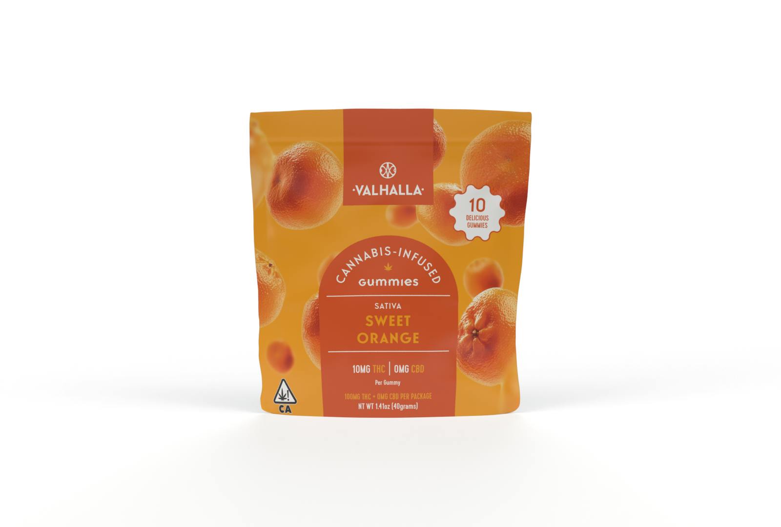 Valhalla Confections - Sativa Sweet Orange Gummies - 1