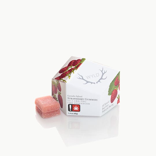 WYLD - Strawberry 20:1 CBD + Hybrid Enhanced Gummies 200:10mg - 1