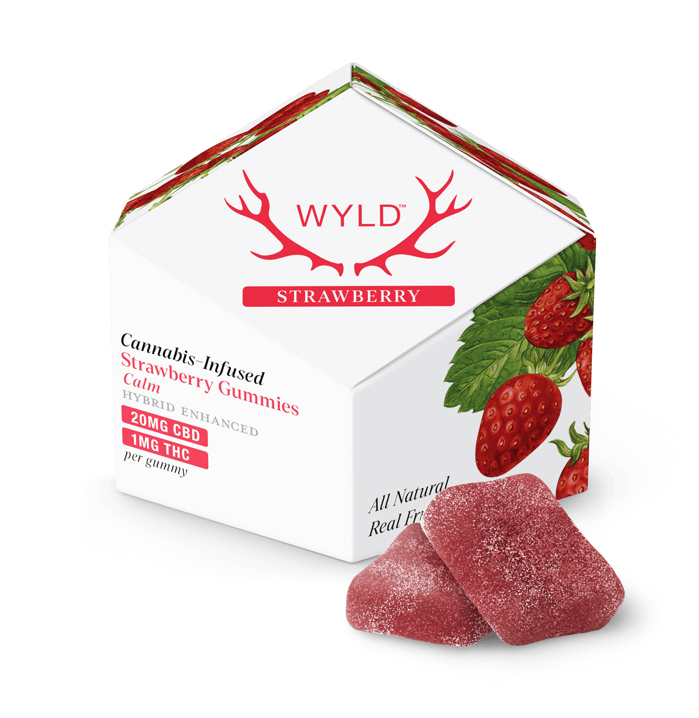 WYLD - WYLD | Strawberry 20:1 CBD + Hybrid Enhanced Gummies | 10mg | 10ct | 1g/ea - 1