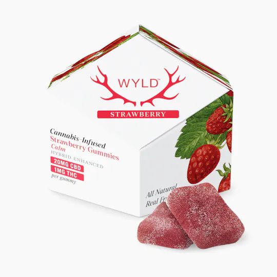 WYLD - WYLD | Strawberry 20:1 CBD + Hybrid Enhanced Gummies | 10mg | 10ct | 1g/ea - 1