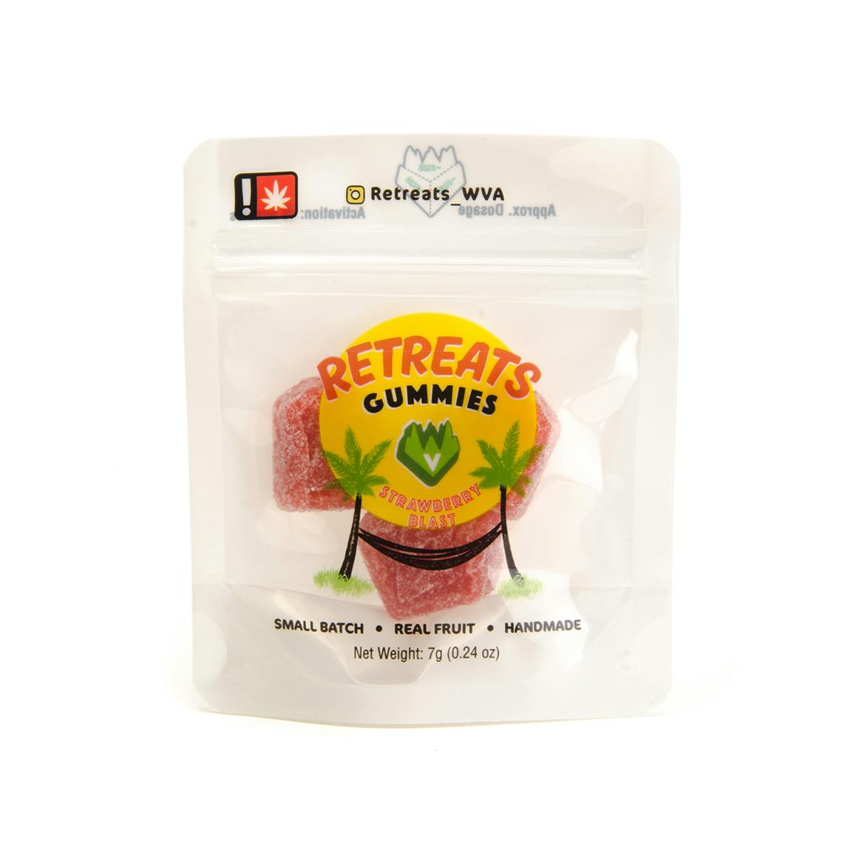 Willamette Valley Alchemy LLC - Retreats Gummies - Strawberry Blast 50mg REC - 1
