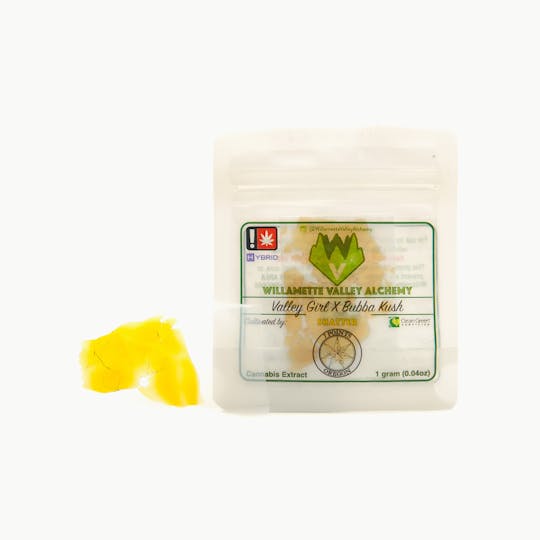 Willamette Valley Alchemy LLC - Valley Girl x Bubba Kush Shatter - 1