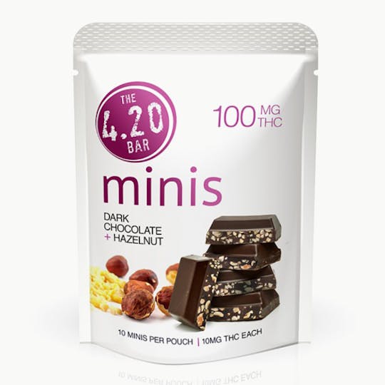 Evergreen Herbal - 4.20Bar Minis – Dark Chocolate + Hazelnut - 1
