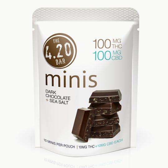 Evergreen Herbal - Dark Chocolate/Sea Salt 1:1 CBD:THC - 1
