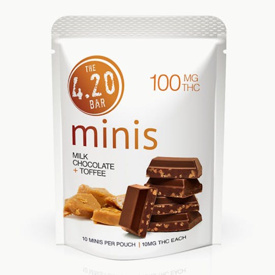 Evergreen Herbal - 4.20Bar Minis – Milk Chocolate + Toffee - 1