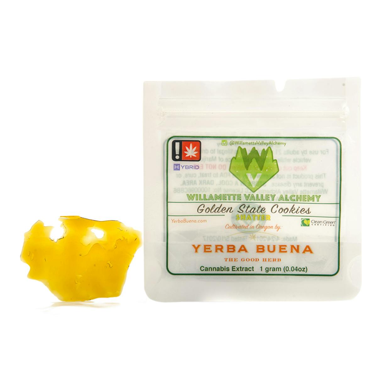 Willamette Valley Alchemy LLC - Golden State Cookies Shatter - 1