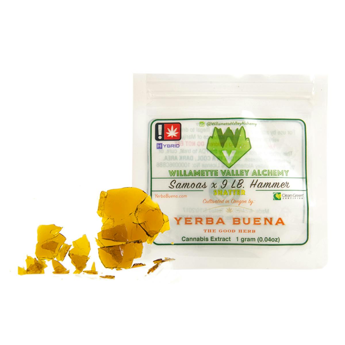Willamette Valley Alchemy LLC - Samoas x 9 LB. Shatter - 1