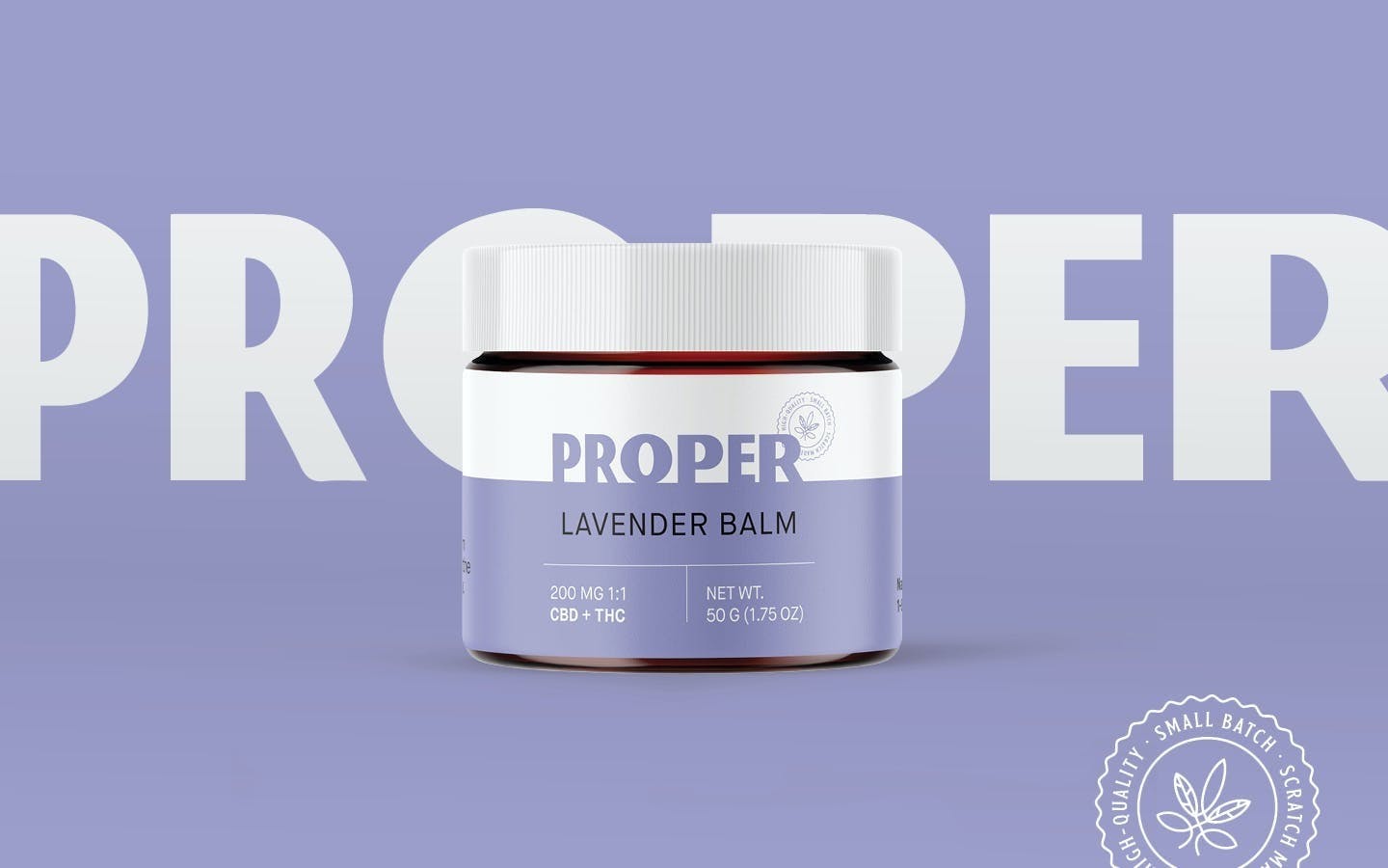 Proper Bakehouse - Lavender Balm (1:1 CBD+THC) - 200mg - 1