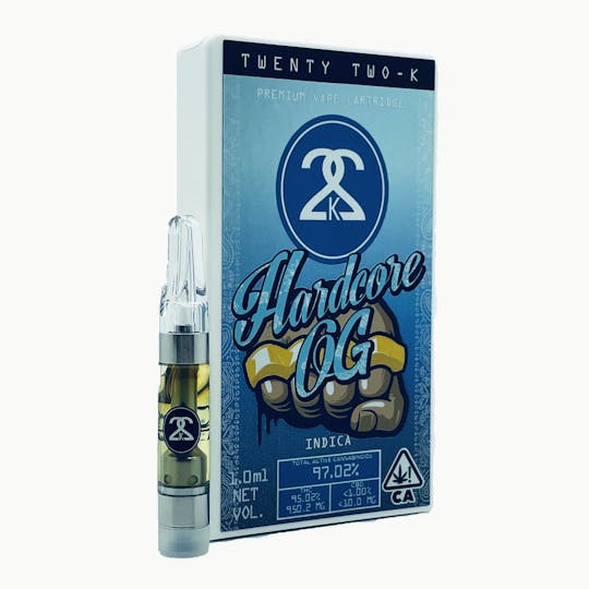 Twenty Two K / 22k - 22K - Hardcore OG - Cartridge - 1.0ml - 1