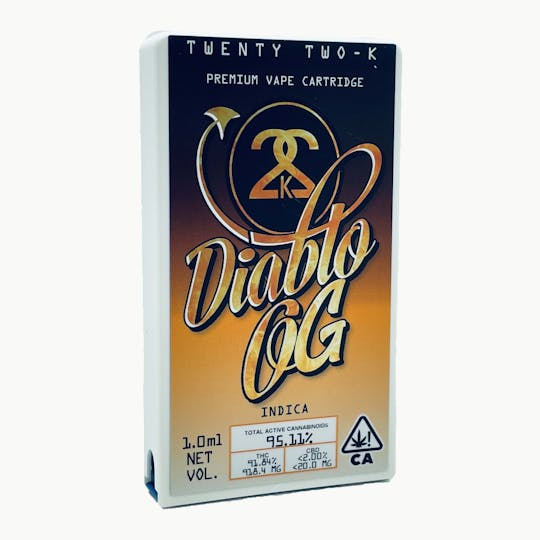 Twenty Two K / 22k - 22K - Diablo OG - Cartridge - 1.0ml - 1