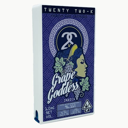 Twenty Two K / 22k - 22K - Grape Goddess - Cartridge - 1.0ml - 1