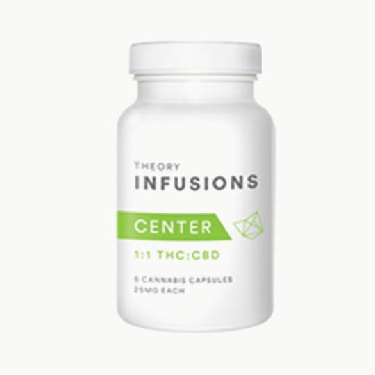 Theory Wellness - Capsules: 1:1 THC/CBD (5 Pack) - 1