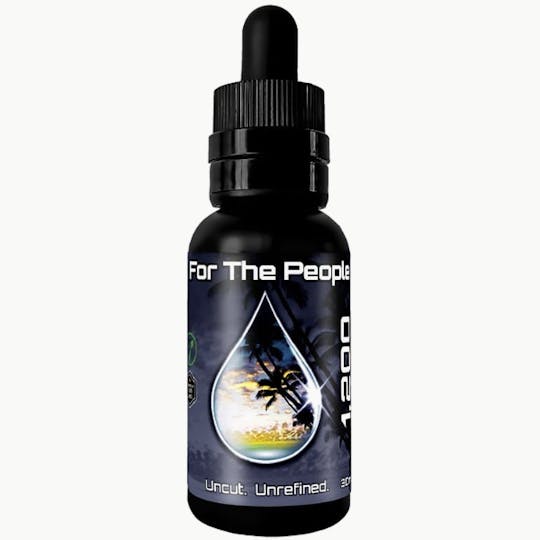 CBD For The People - 1,200mg DARK CBD Tincture - Raw Peppermint - 1