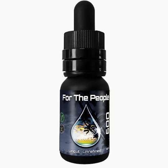 CBD For The People - 600mg DARK CBD Tincture - Raw Lemon - 1