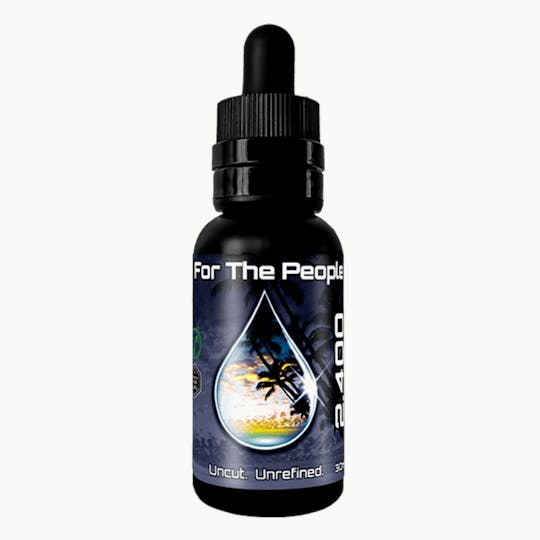 CBD For The People - 2,400mg DARK CBD Tincture – Raw Lemon - 1