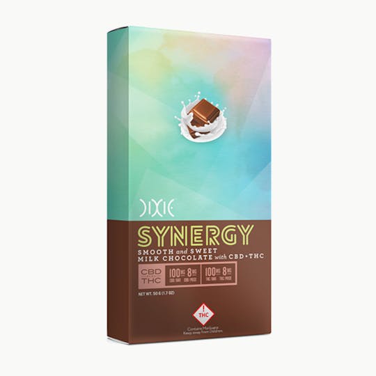 Dixie Brands - SYNERGY 1:1 Milk Chocolate Bar - 1