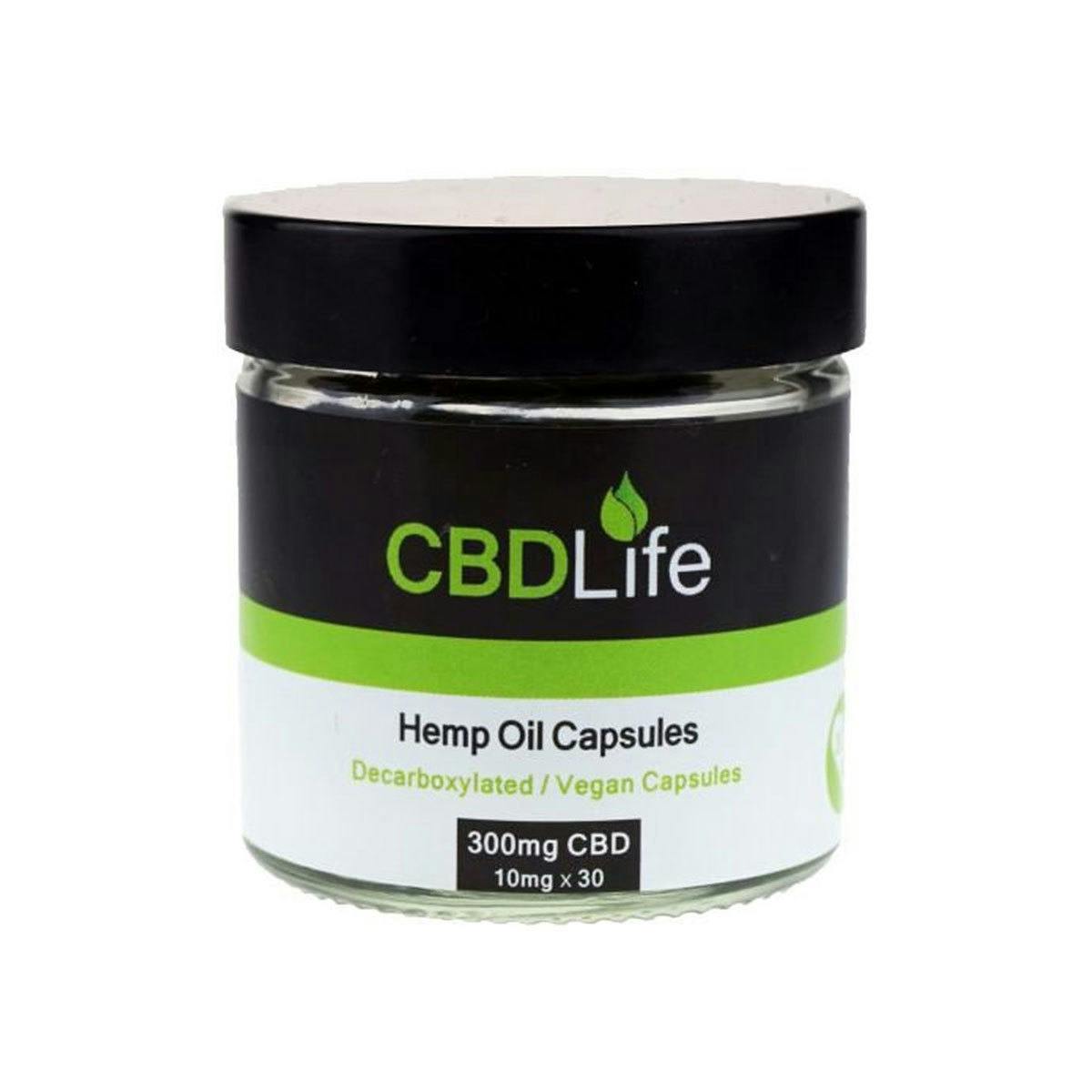 CBDLife UK - Hemp Oil Capsules Decarboxylated (30 X 10mg) 300mg - 1