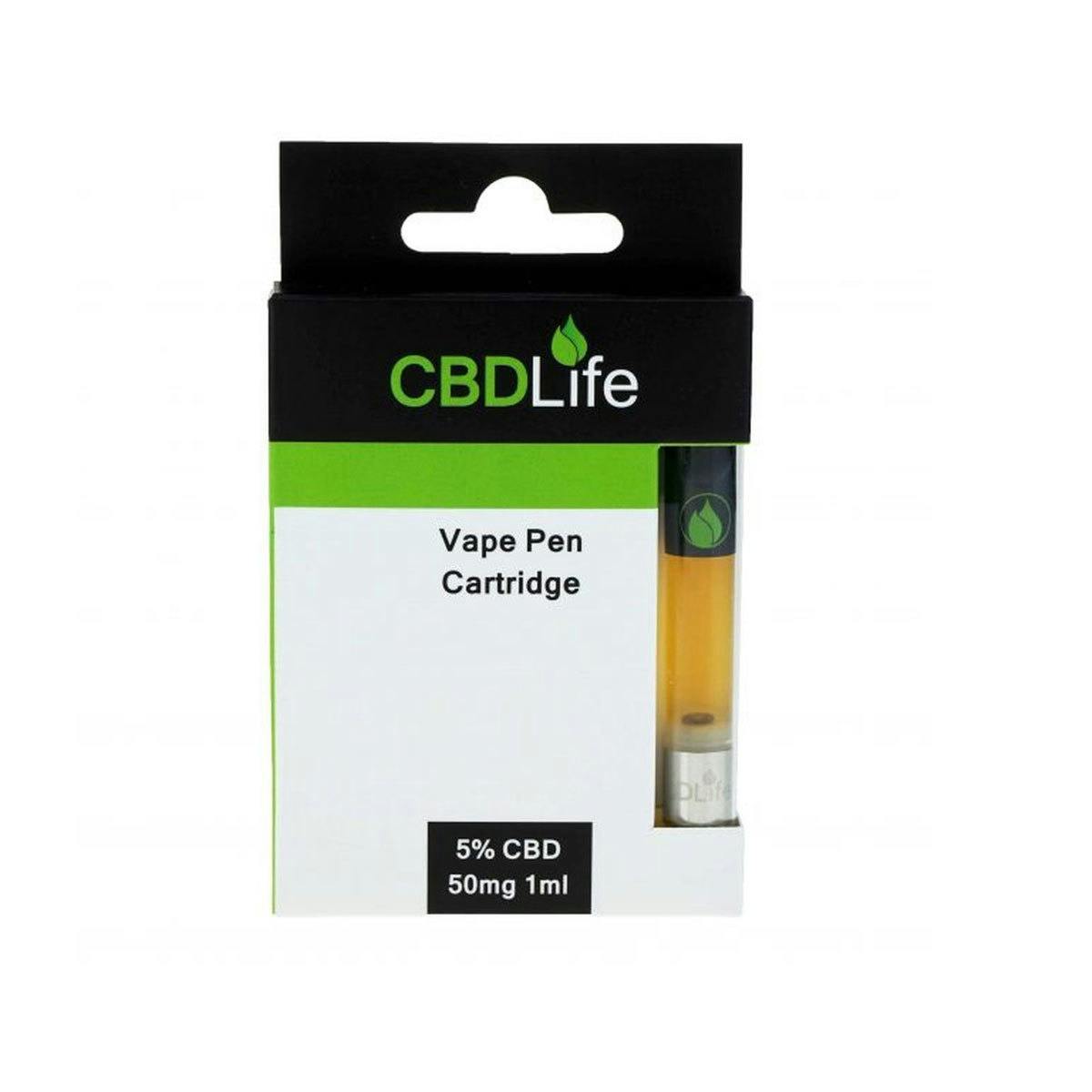 CBDLife UK - Vape Pen Cartridge 50mg CBD - 1