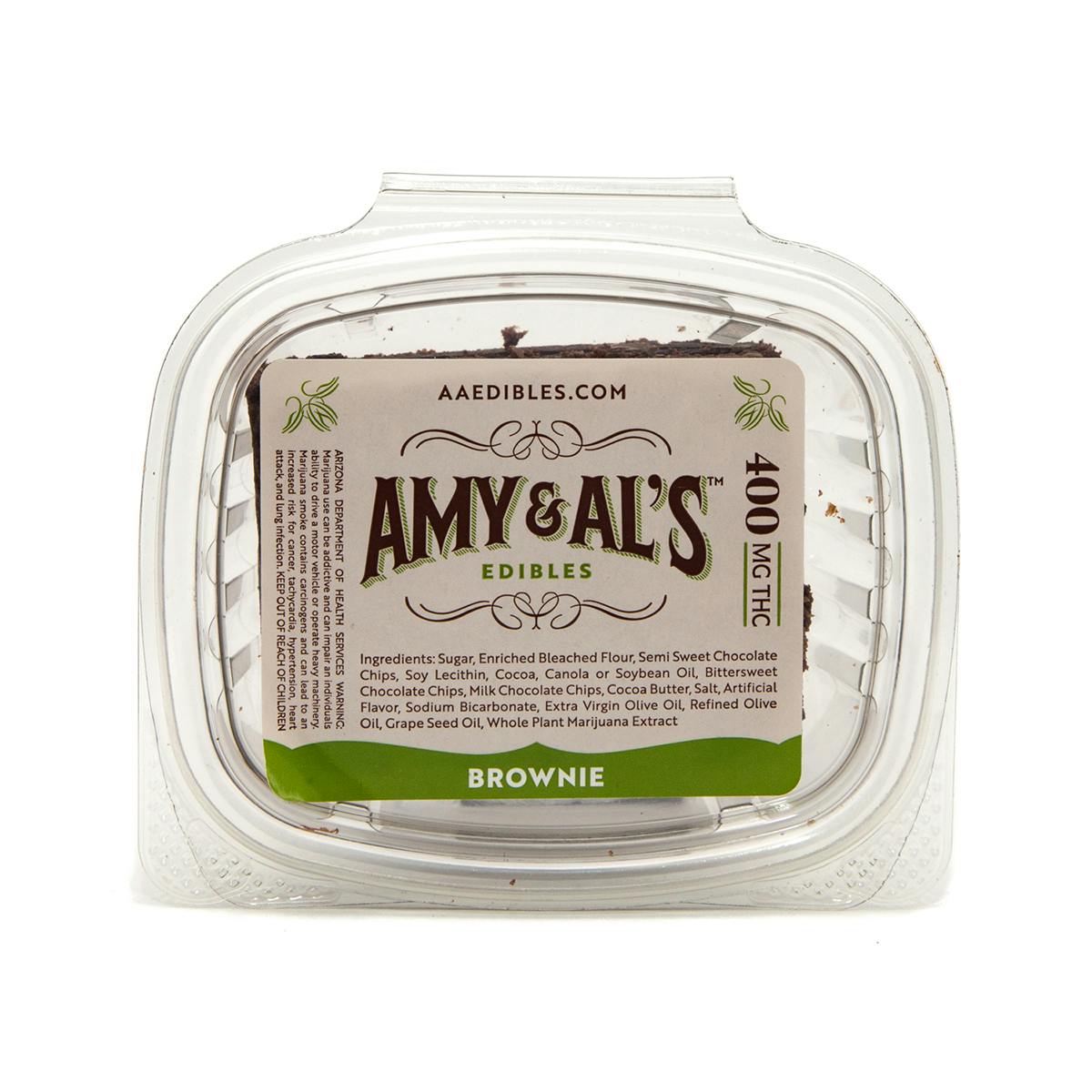 Amy and Al's Edibles - Dark Chocolate Brownie 400mg - 1