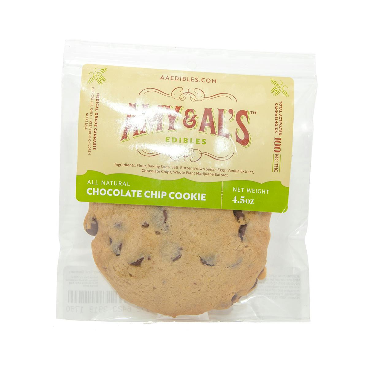Amy and Al's Edibles - Chocolate Chip Cookie 100mg - 1