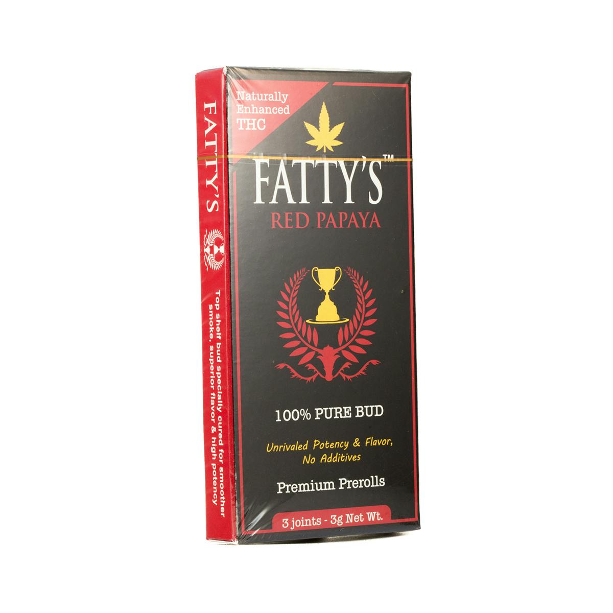 Fatty's - Red Papaya - Fatty's Pre-Rolls 3pk (3g total) - 1
