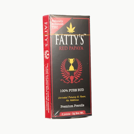 Fatty's - Red Papaya - Fatty's Pre-Rolls 3pk (3g total) - 1