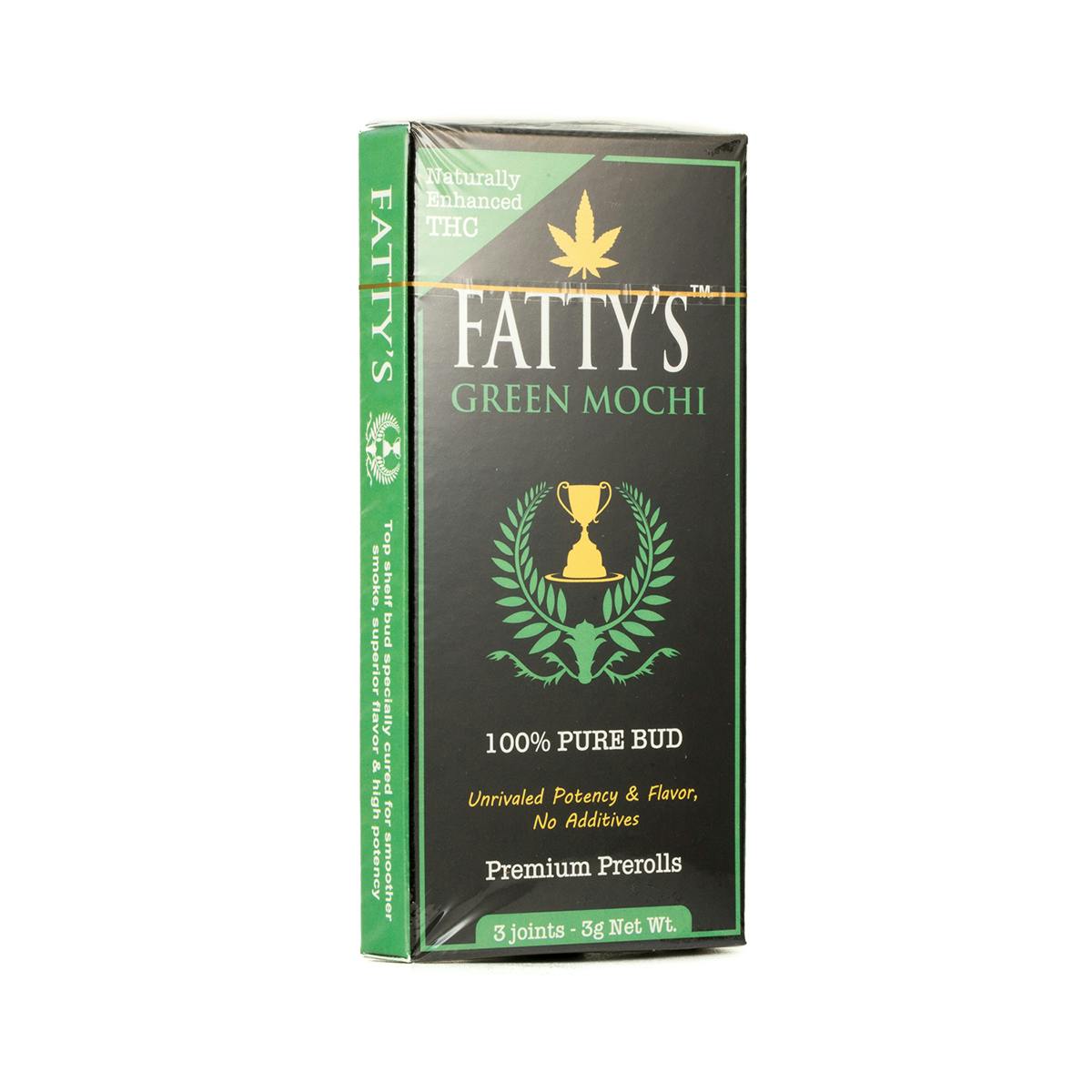 Fatty's - Green Mochi - Fatty's Pre-Rolls 3pk (3g total) - 1